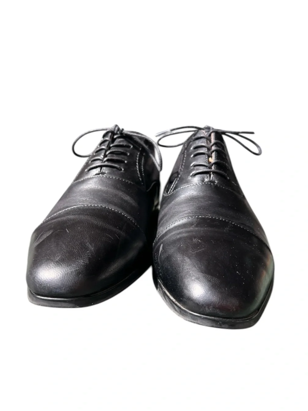 Aldo Men’s Black Oxford Lace up Dress Shoes pointed toe Size 10.5